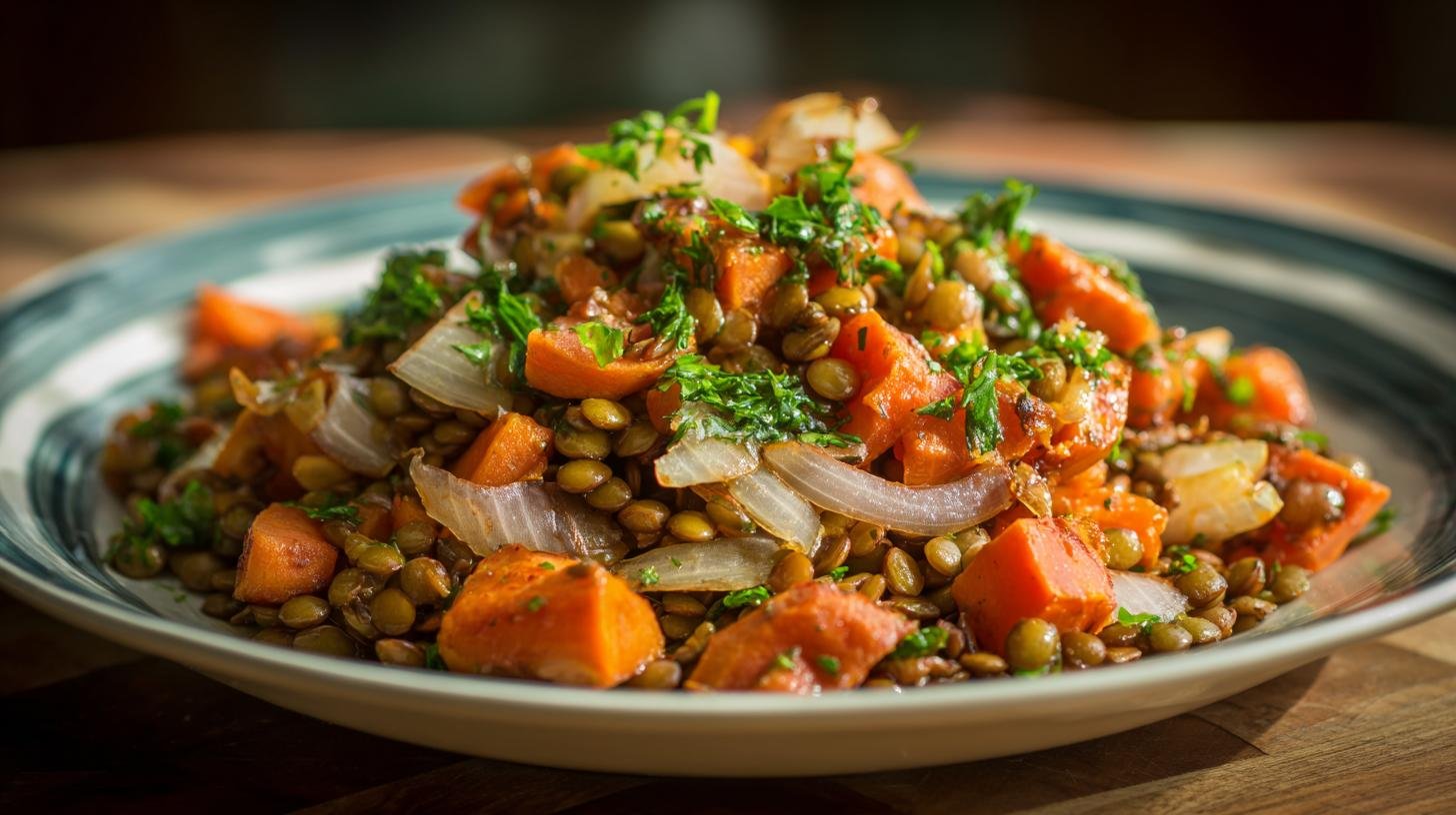 Rychlá čočka s mrkví a cibulí pro sytý oběd