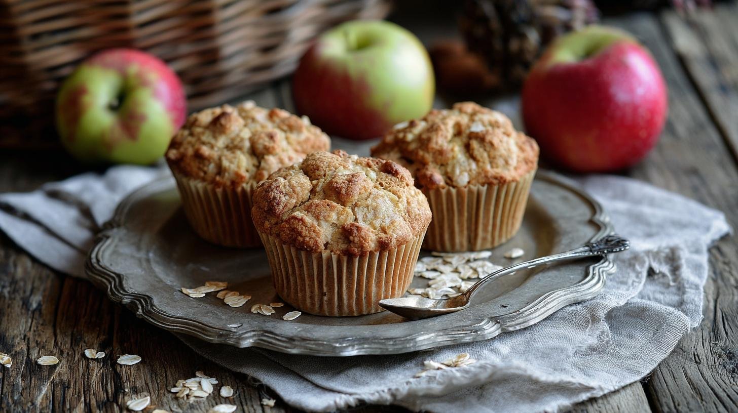 Jak připravit zdravé muffiny s jablky a ovesnými vločkami. Postup krok za krokem