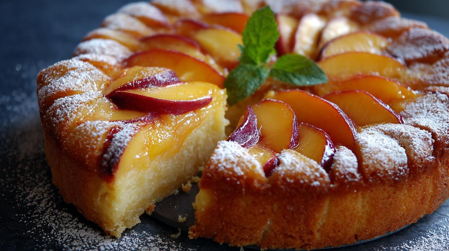 Broskvový koláč s vanilkou krok za krokem pro jistý úspěch. Postup krok za krokem