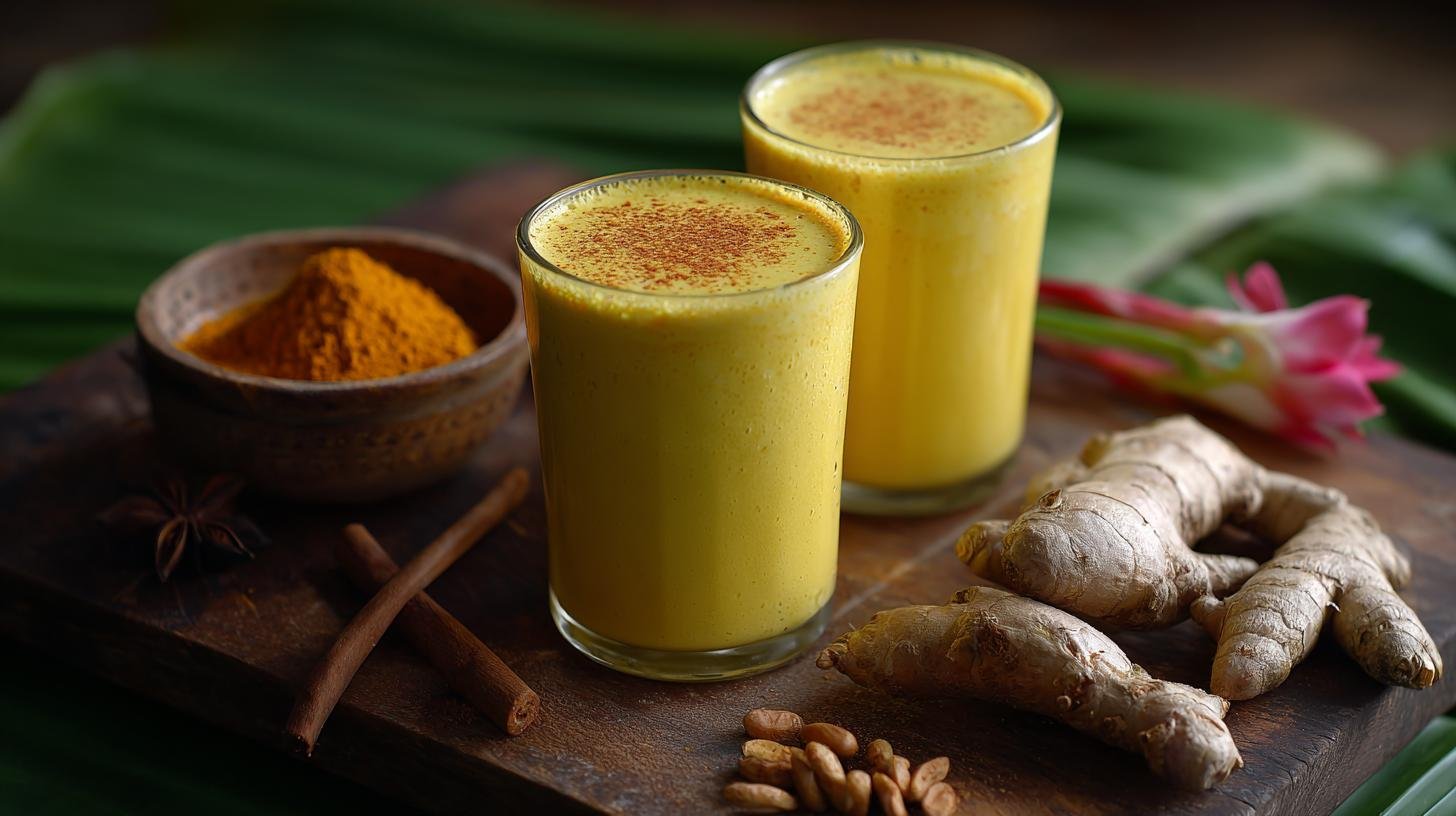 Snížení zánětu: kurkuma, černý pepř, kokosové mléko v receptu