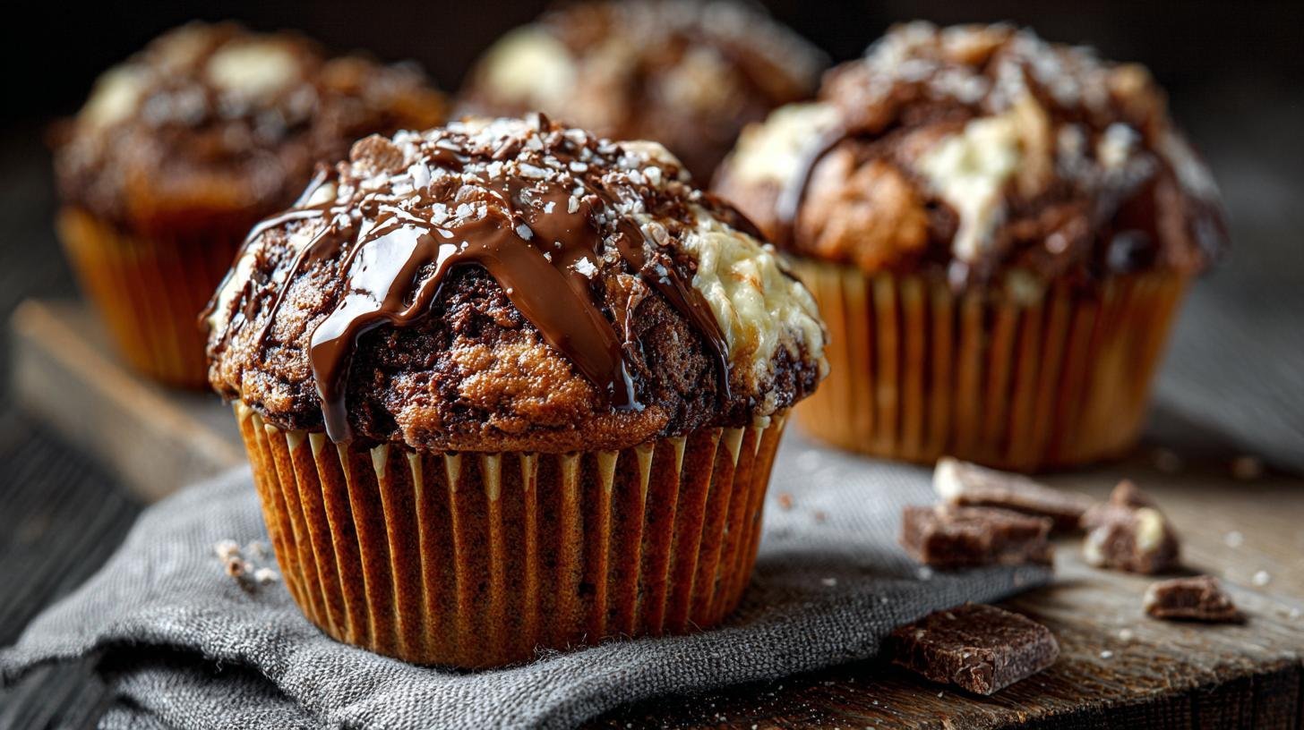 Rychlé muffiny s čokoládou a smetanou pro sladké odpoledne. Rychlý postup