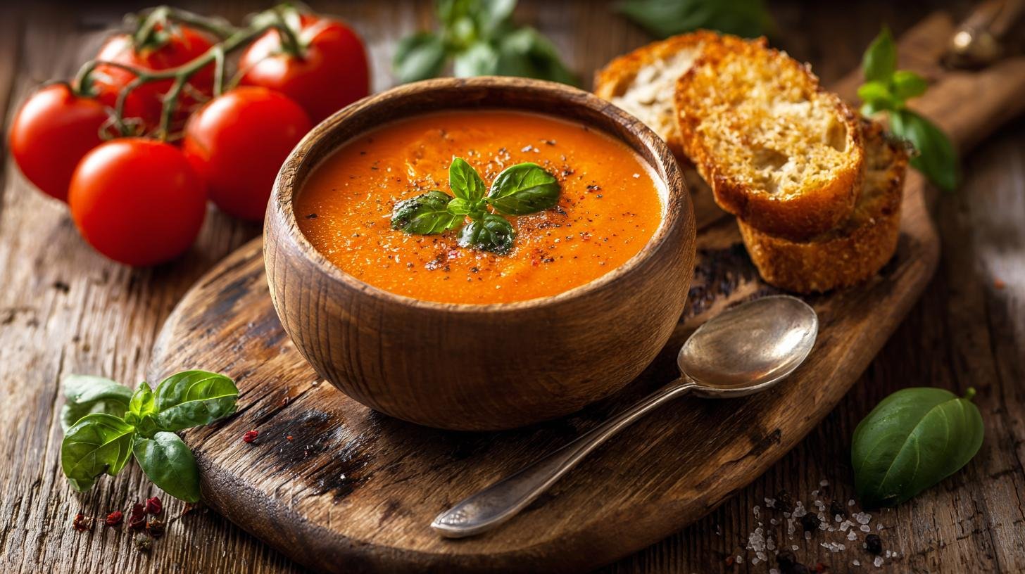 Rychlá rajčatová polévka s bazalkou. Ingredience a rychlý postup Rychlá rajčatová polévka s bazalkou. Ingredience a rychlý postup