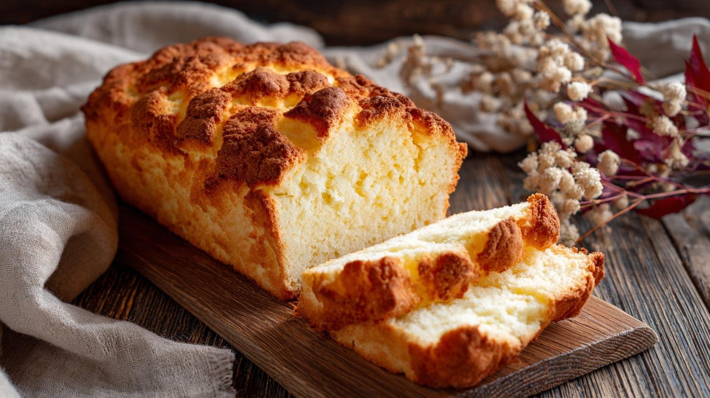 Rychlý chléb z mouky a kefíru s měkkou střídou. Ingredience