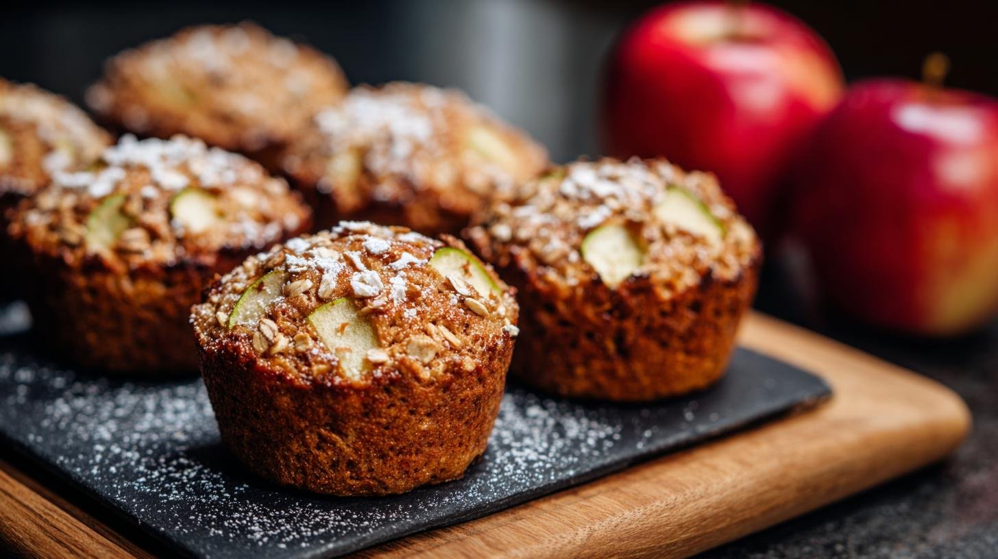 Zdravé muffiny s ovesnými vločkami a jablky bez námahy