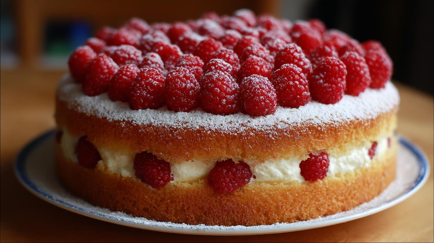 Smetanový dort s malinami a cukrem pro víkendovou oslavu. Postup a tajné triky pro stabilní a levný výsledek