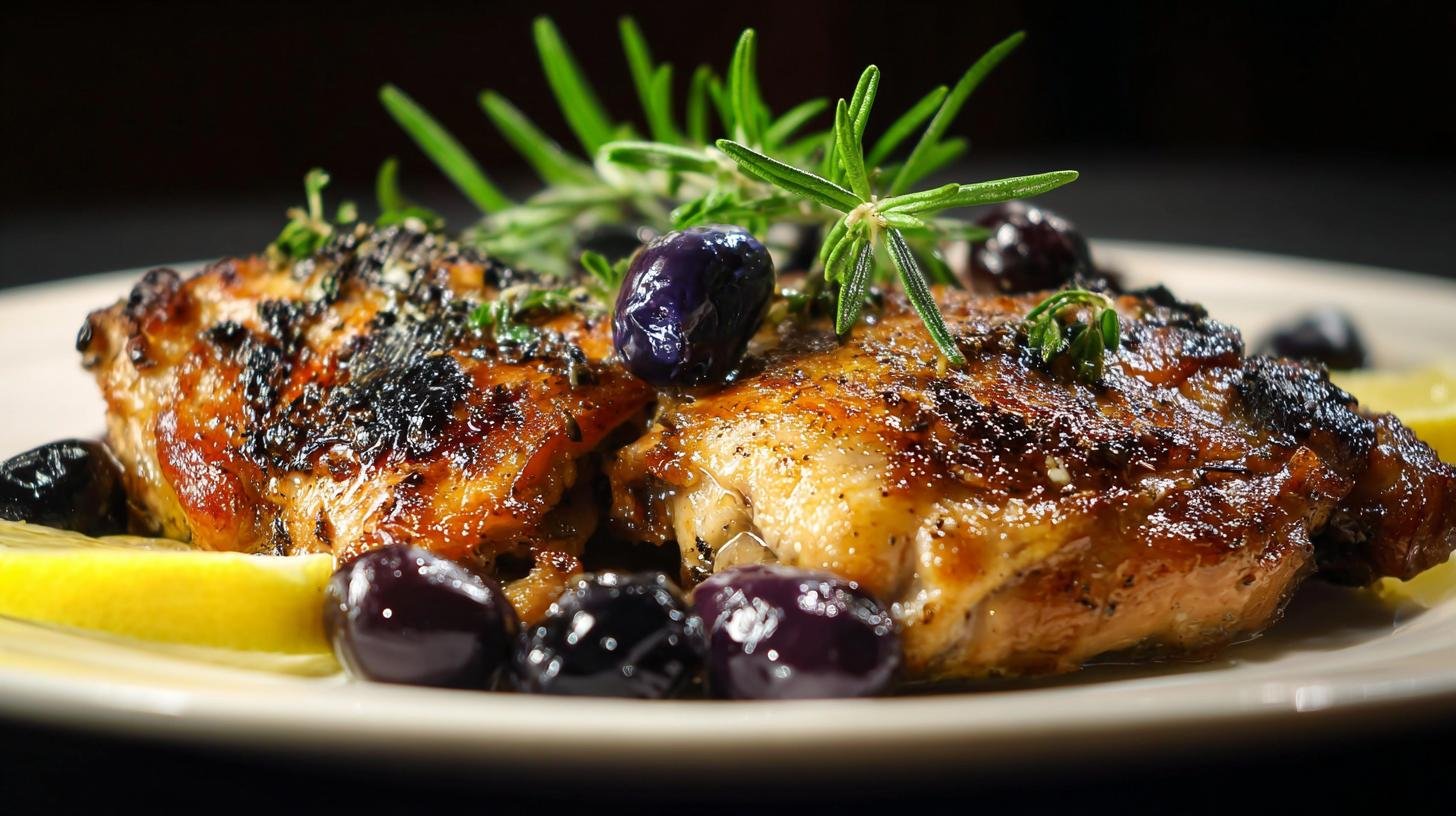 Kuřecí stehno bez kůže: marináda z česneku, oliv a citronu 9 Kuřecí stehno bez kůže: marináda z česneku, oliv a citronu