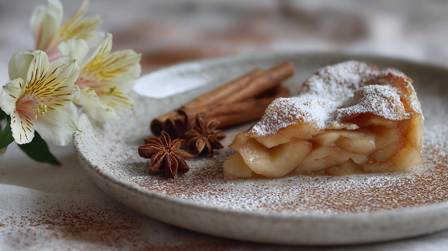 Křehký jablečný řez se skořicí a tvarohem pro rychlé pohoštění. Tajemství lepší chuti a úspora času