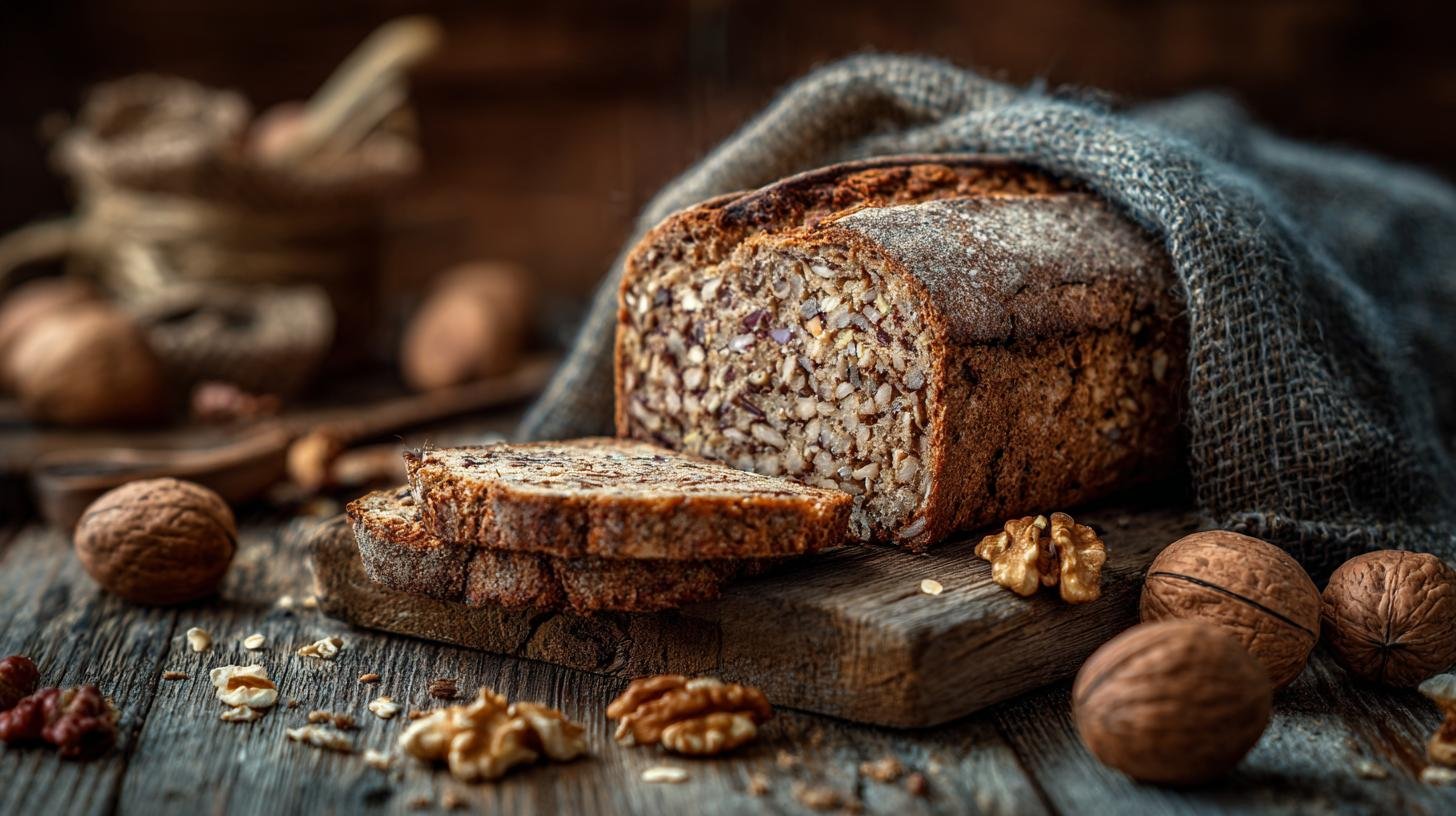Celozrnný chléb s ořechy – vláknina, která pomáhá trávení. Co ořechy přidávají navíc