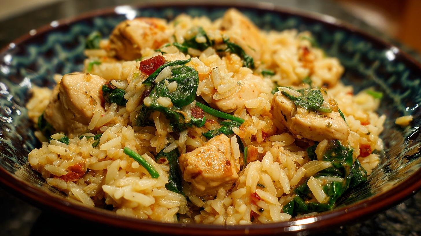 Kuřecí směs s rýží a špenátem jako rychlé všední řešení. Proč to funguje