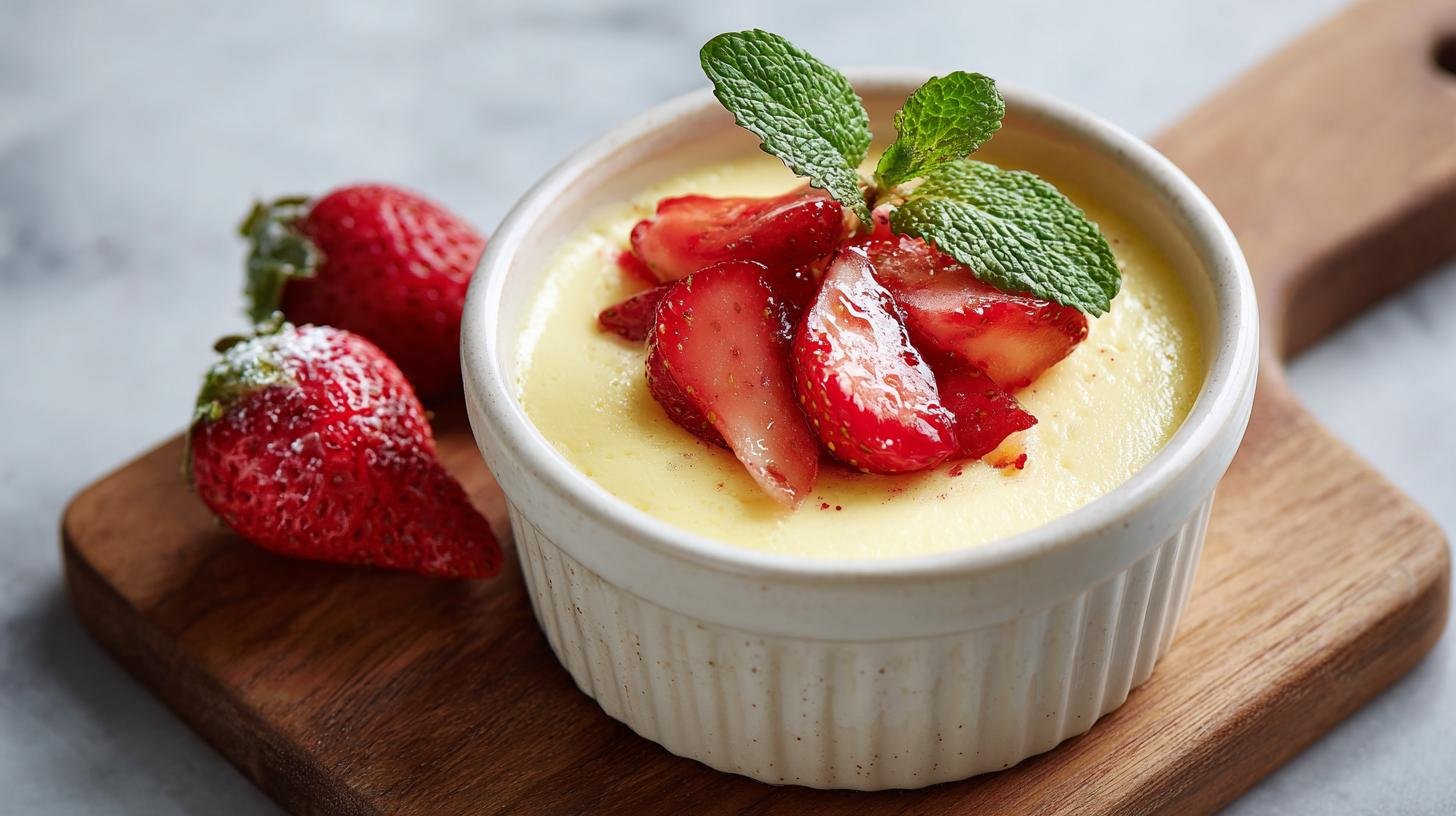 Krémový pudink s vanilkou a jahodami – jednoduchý, ale dokonalý
