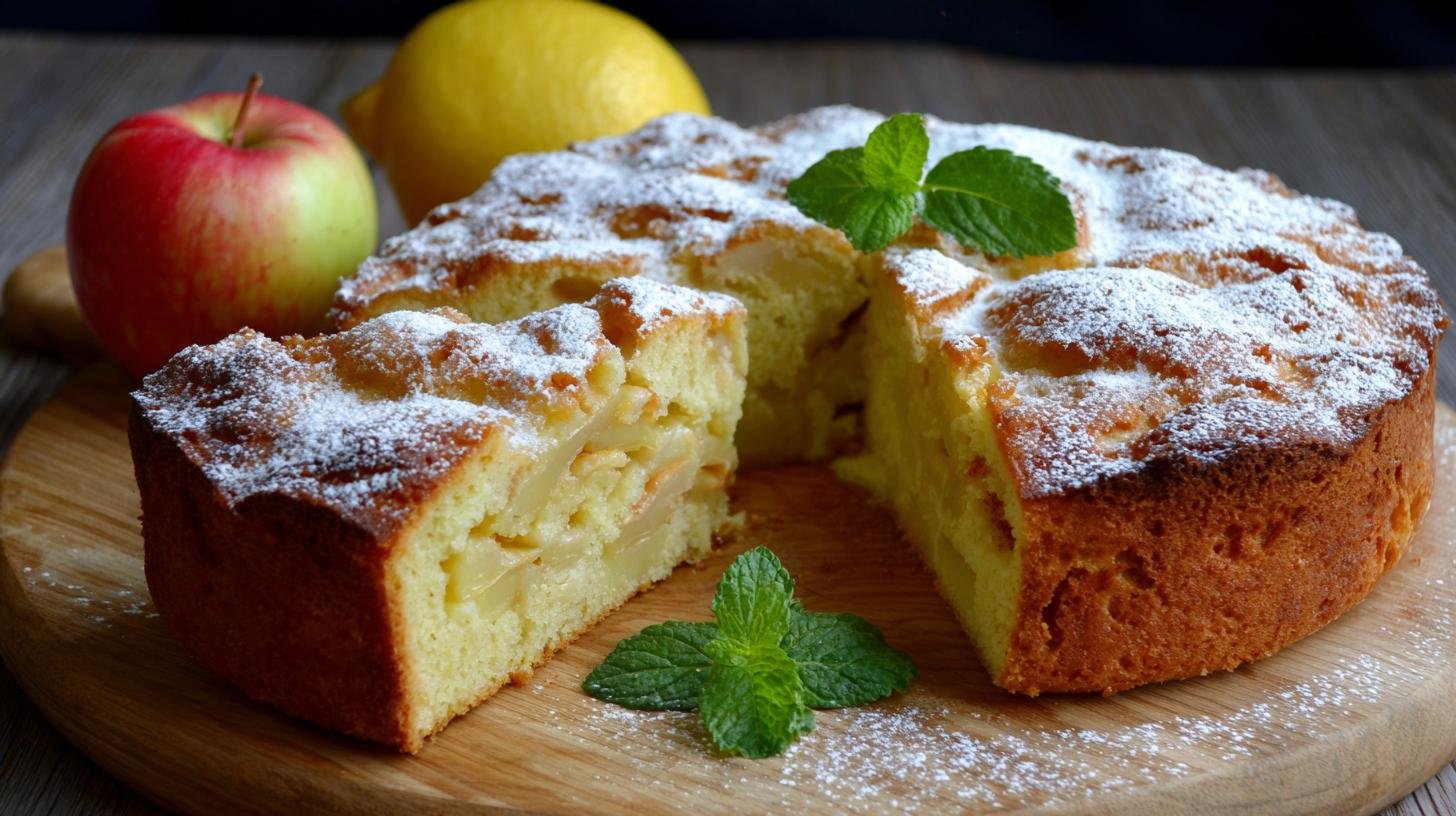 Rychlý koláč s jablky a citronem pro svěží chuť. Jak na to — rychlý postup