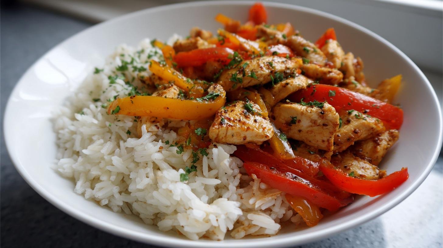 minutové kuřecí prsa v mikrovlnce: protein, paprika, rýže. Proč to funguje