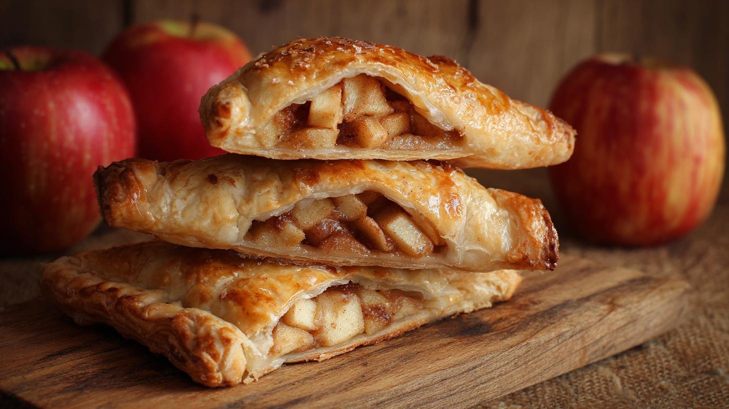 Domácí plněné taštičky s jablky, skořicí a máslem bez složitostí. Rychlý recept krok za krokem