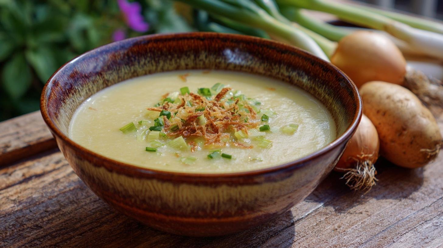 Bramborová polévka se smetanou a pórkem hotová za 12 minut