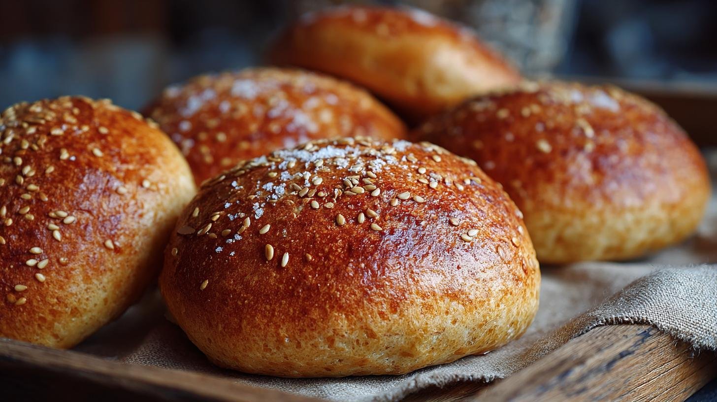 Obilné bulky s mlékem a solí, které nepotřebují kynout. Recept krok za krokem
