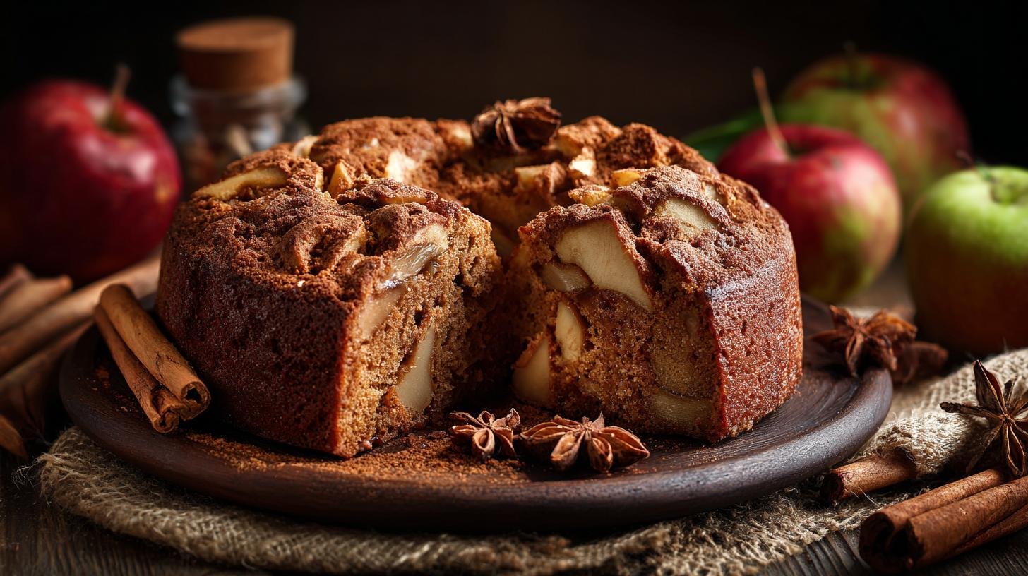 Perníkový dort s jablky a skořicí překvapivě vláčný. Proč je tenhle recept jiný