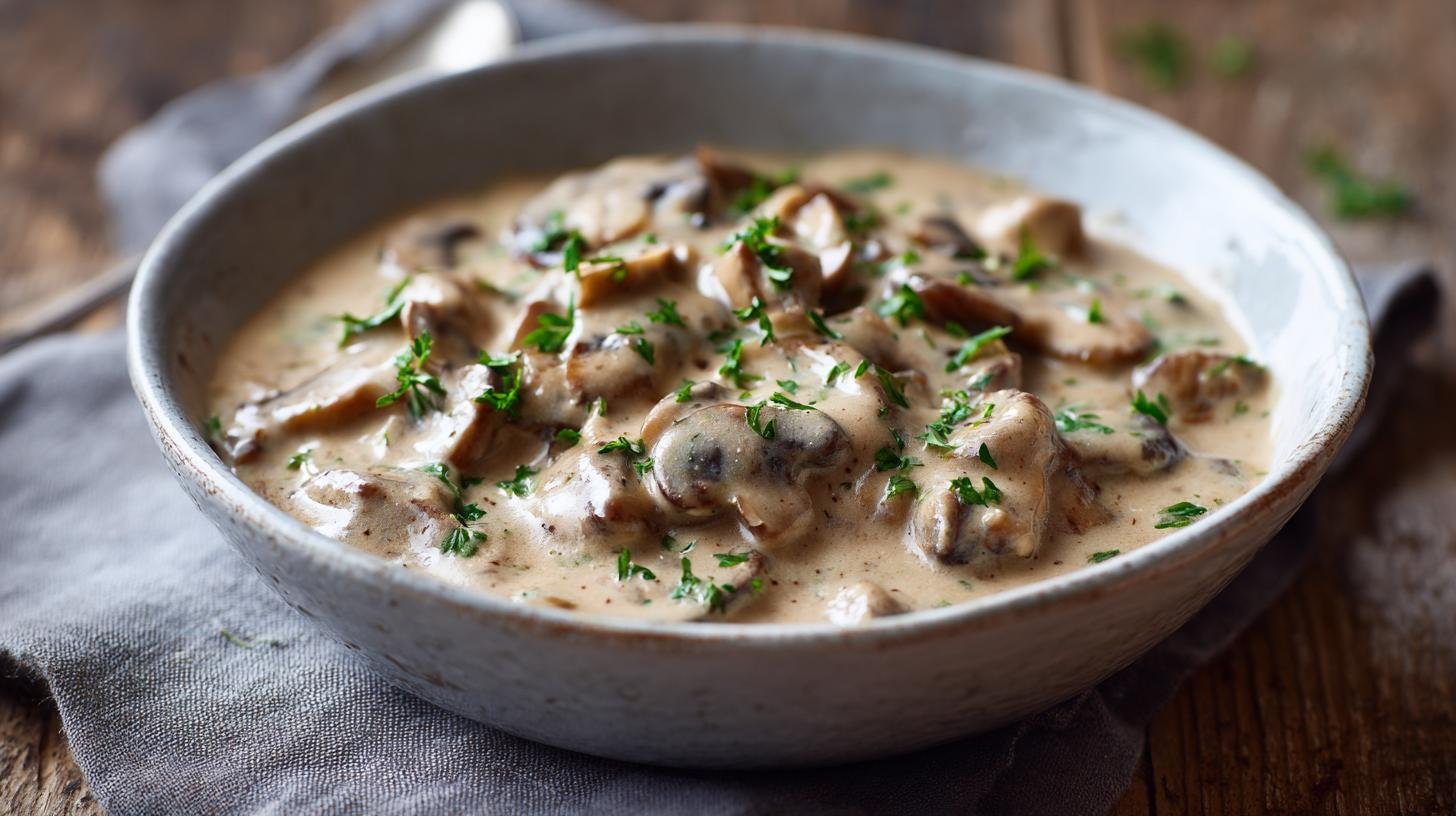 Houbová omáčka se smetanou – jak dosáhnout dokonalé konzistence. Malé triky, které dělají velký rozdíl