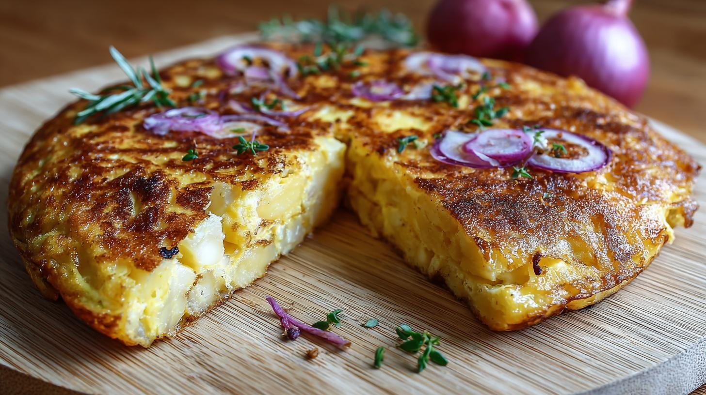 Rychlá bramborová omeleta s vejci, cibulí a sýrem. Tajemství křupavé kůrky a šťavnatého nitra