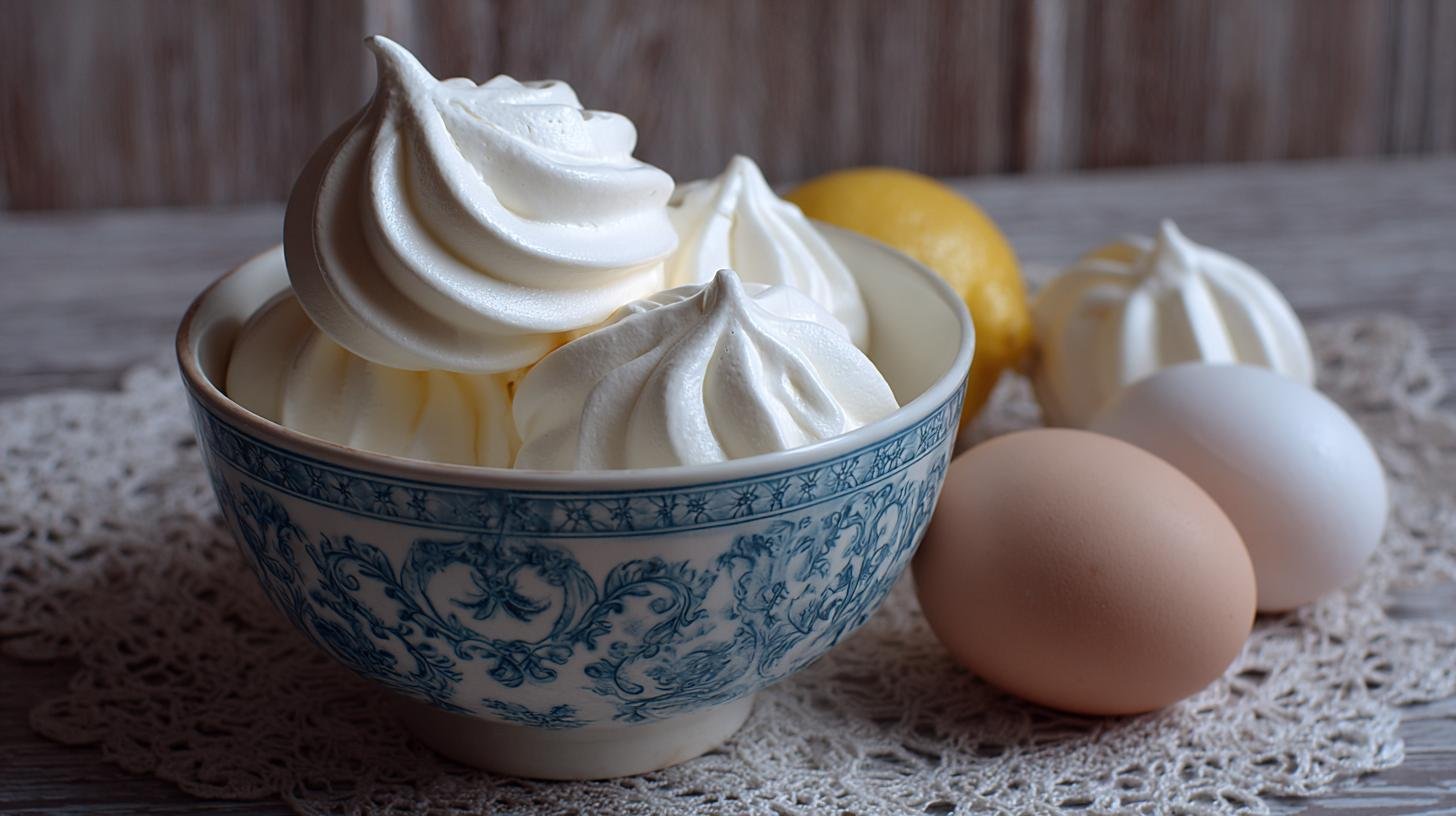 Sněhové pusinky: bílky, cukr a citronová šťáva krok za krokem. Poslední tipy