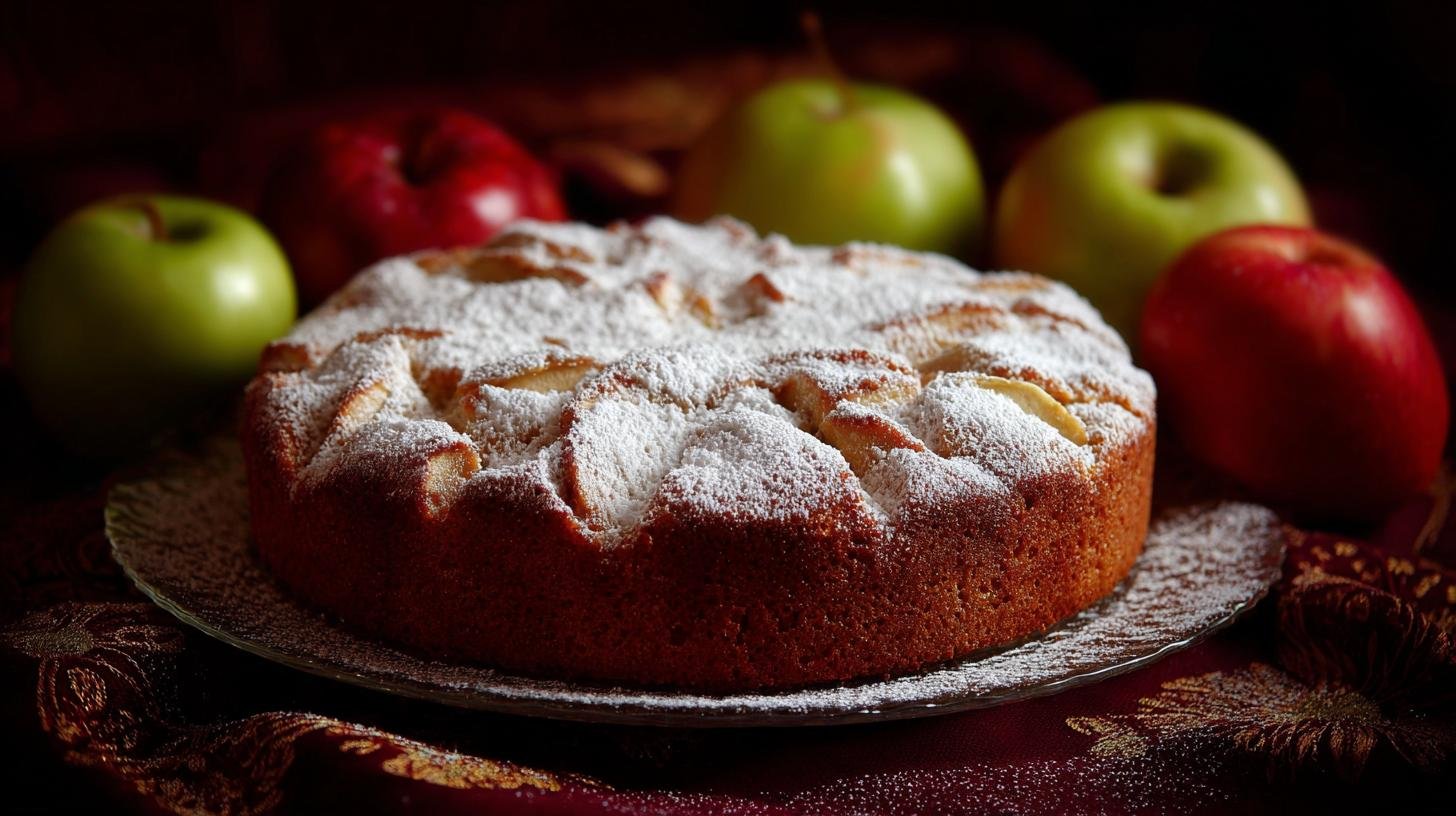 Zdravý koláč s moukou a jablky bez zbytečného cukru