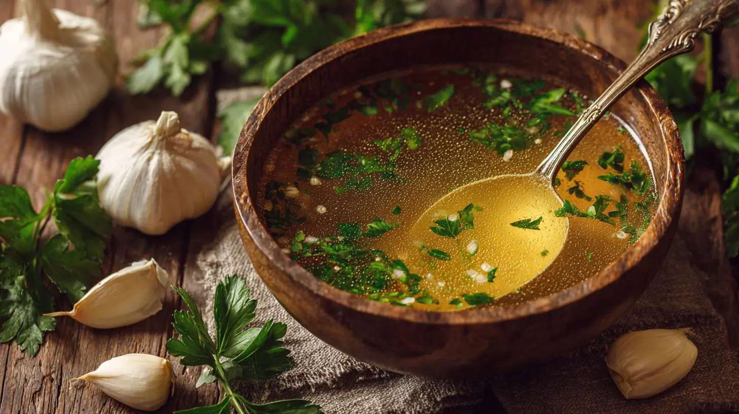 Proč se vyplatí vývar z kuřecího masa, česneku a petržele