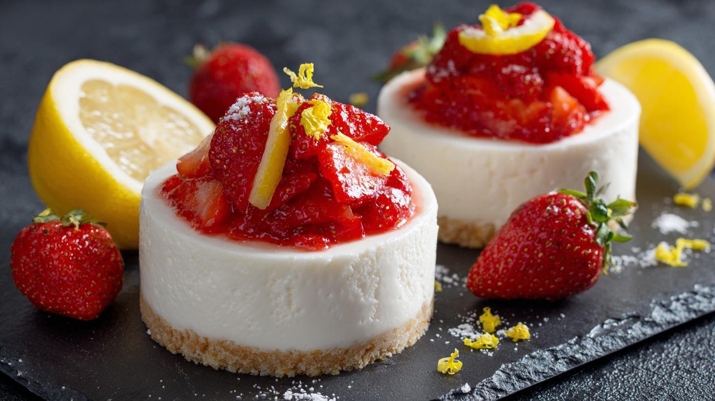 Tvarohový dezert s jahodami a citronem jako rychlá sladká odměna. Jak na to krok za krokem