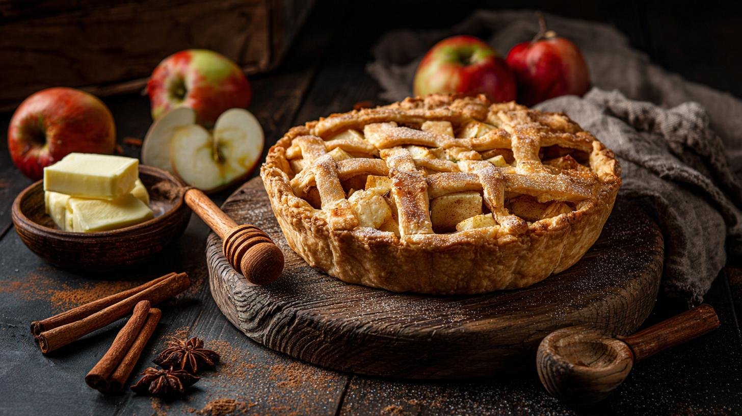 Jablečný koláč s máslem a skořicí, který provoní celý byt