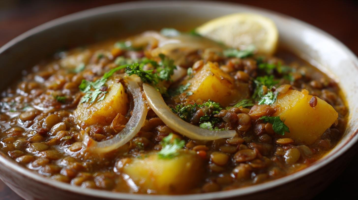 Hřejivá čočka na kyselo s cibulí a bramborami bez zbytečné práce. Triky, které ušetří čas i peníze Hřejivá čočka na kyselo s cibulí a bramborami bez zbytečné práce. Triky, které ušetří čas i peníze