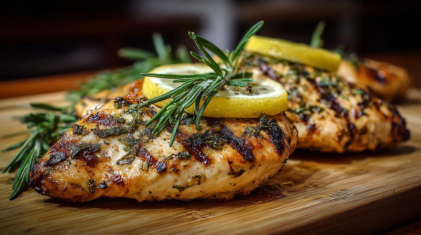 Rychlé grilované kuřecí prsa s citronem a bylinkami. Co potřebujete