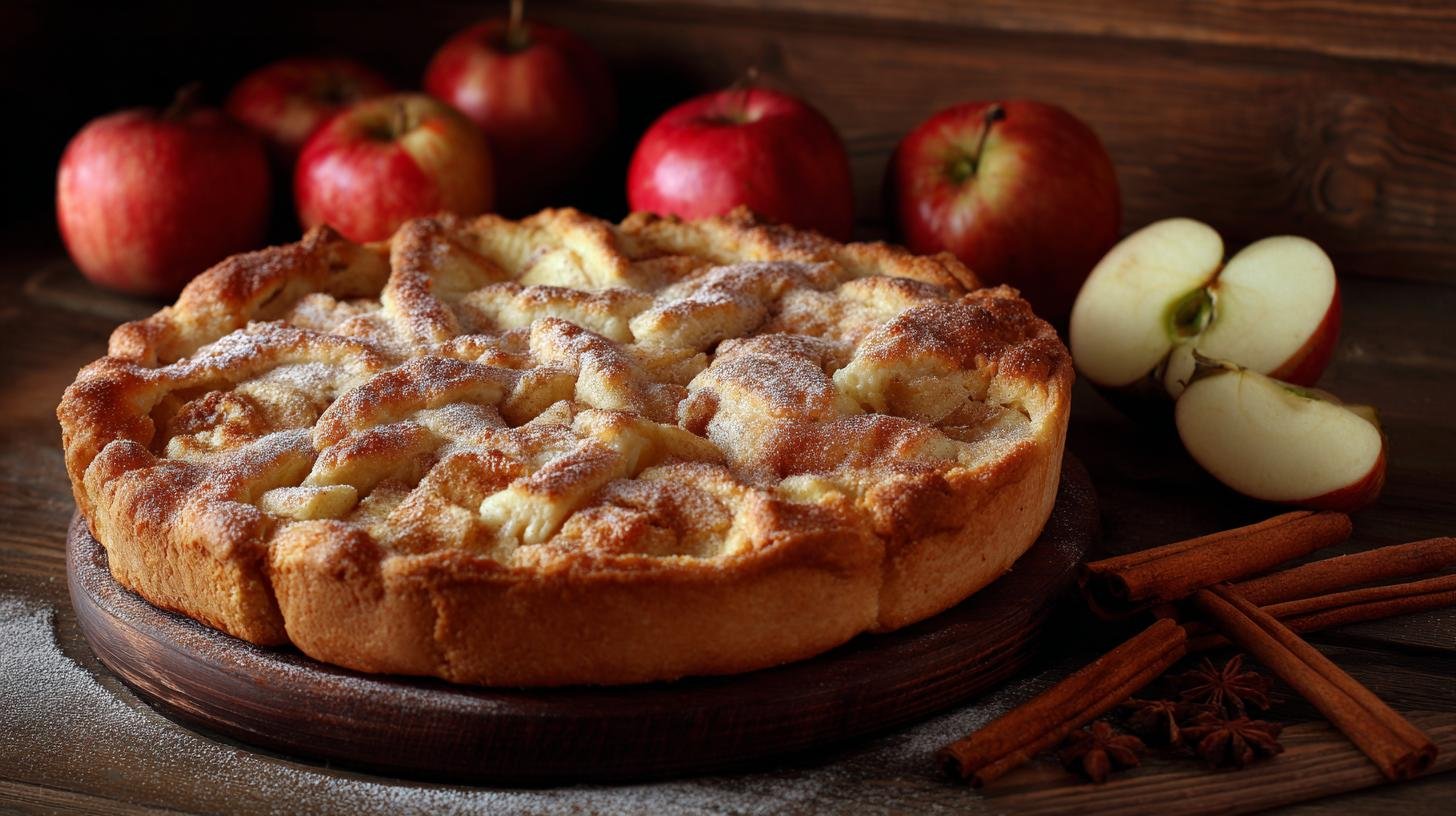 Jablečný koláč se skořicí a máslem, po kterém voní celý byt. Tajemství vůně a servírování