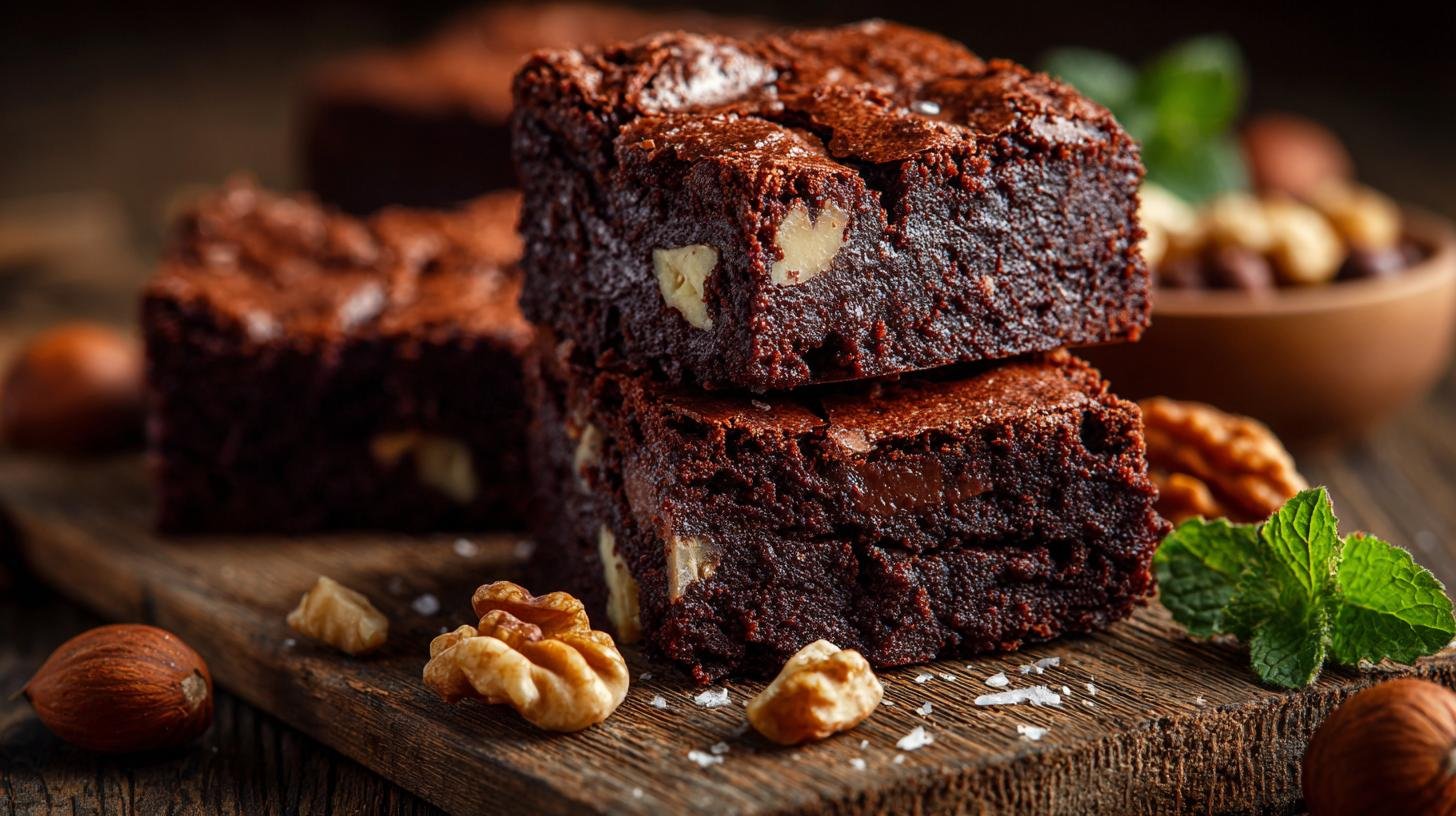 Čokoládové brownies s kakaem, ořechy a tmavou čokoládou. Praktické tipy pro perfektní konzistenci