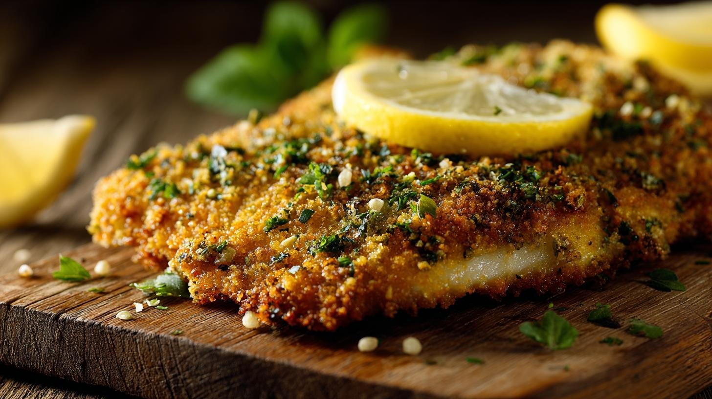 Rybí řízek z filé s bylinkovou strouhankou a citronem. Proč tenhle recept funguje