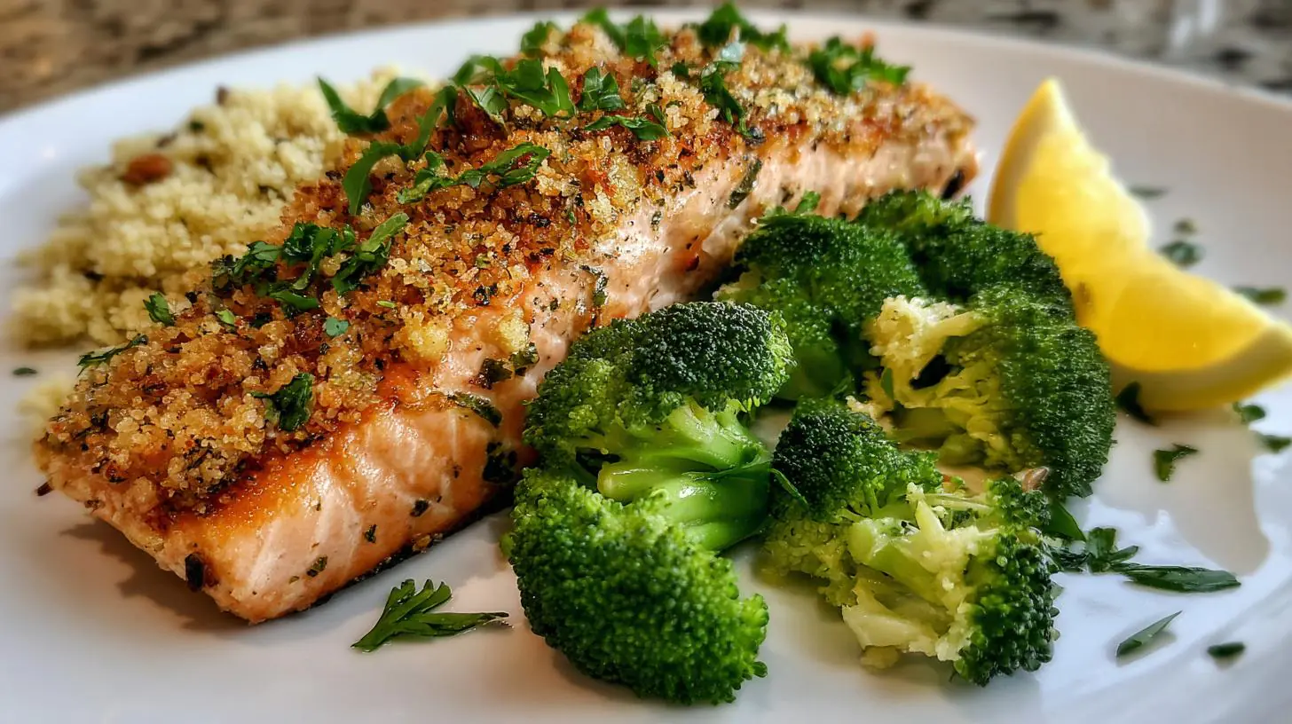 Nízkosacharidové večeře: losos, brokolice a mandlová mouka