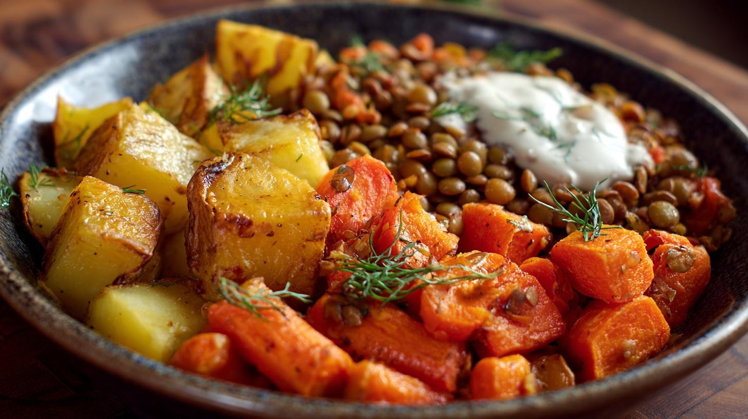 Jak spojit brambory, čočku a mrkev do zdravého oběda