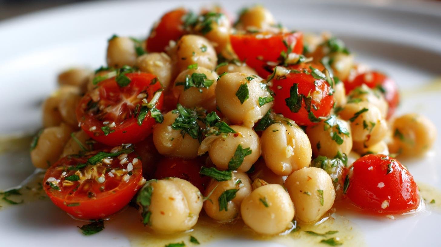 Cizrnový salát s olivovým olejem a rajčaty – bílkoviny za pár korun. Jak salát servírovat a kdy ho zvolit