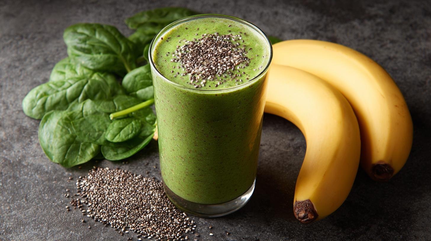 Smoothie z banánu, špenátu a chia – ráno bez únavy. Proč to funguje