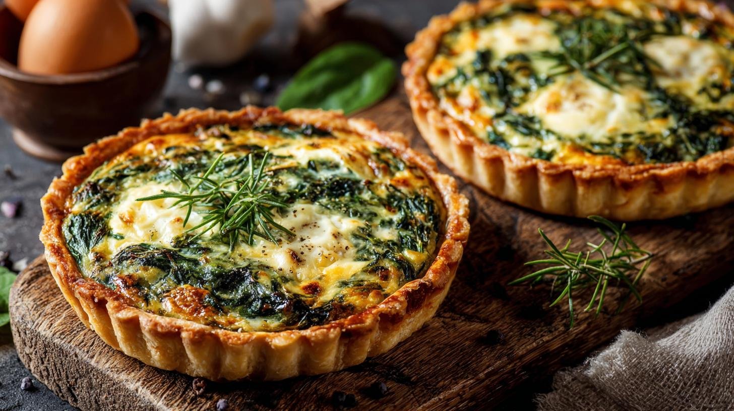 Slané koláče se sýrem, špenátem a vejci jako snadná večeře. Tipy mistrů pro výraznější chuť a úsporu
