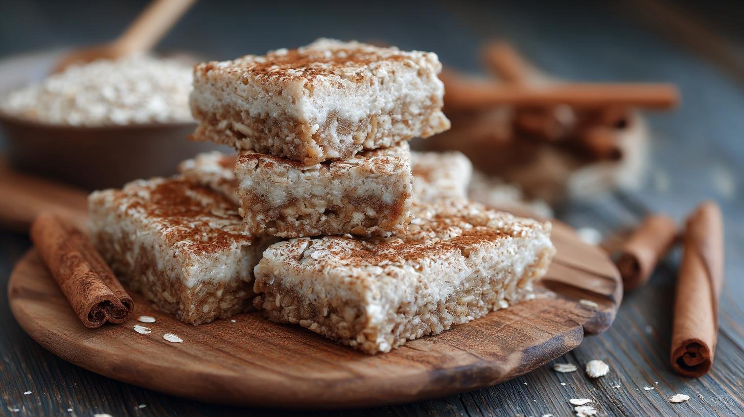 Ovesné řezy s tvarohem a skořicí rychle hotové. Ingredience a čas Ovesné řezy s tvarohem a skořicí rychle hotové. Ingredience a čas