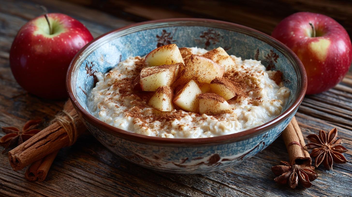 Ovesné vločky s jablky a skořicí hotové za 3 minuty