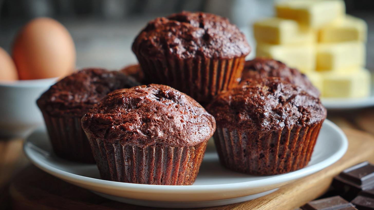 Čokoládové muffiny s kefírem, moukou a máslem pro nadýchaný výsledek. Proč kefír změní strukturu