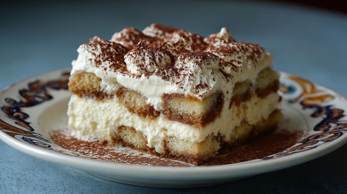 Domácí tiramisu se smetanou a cukrem s jistým výsledkem