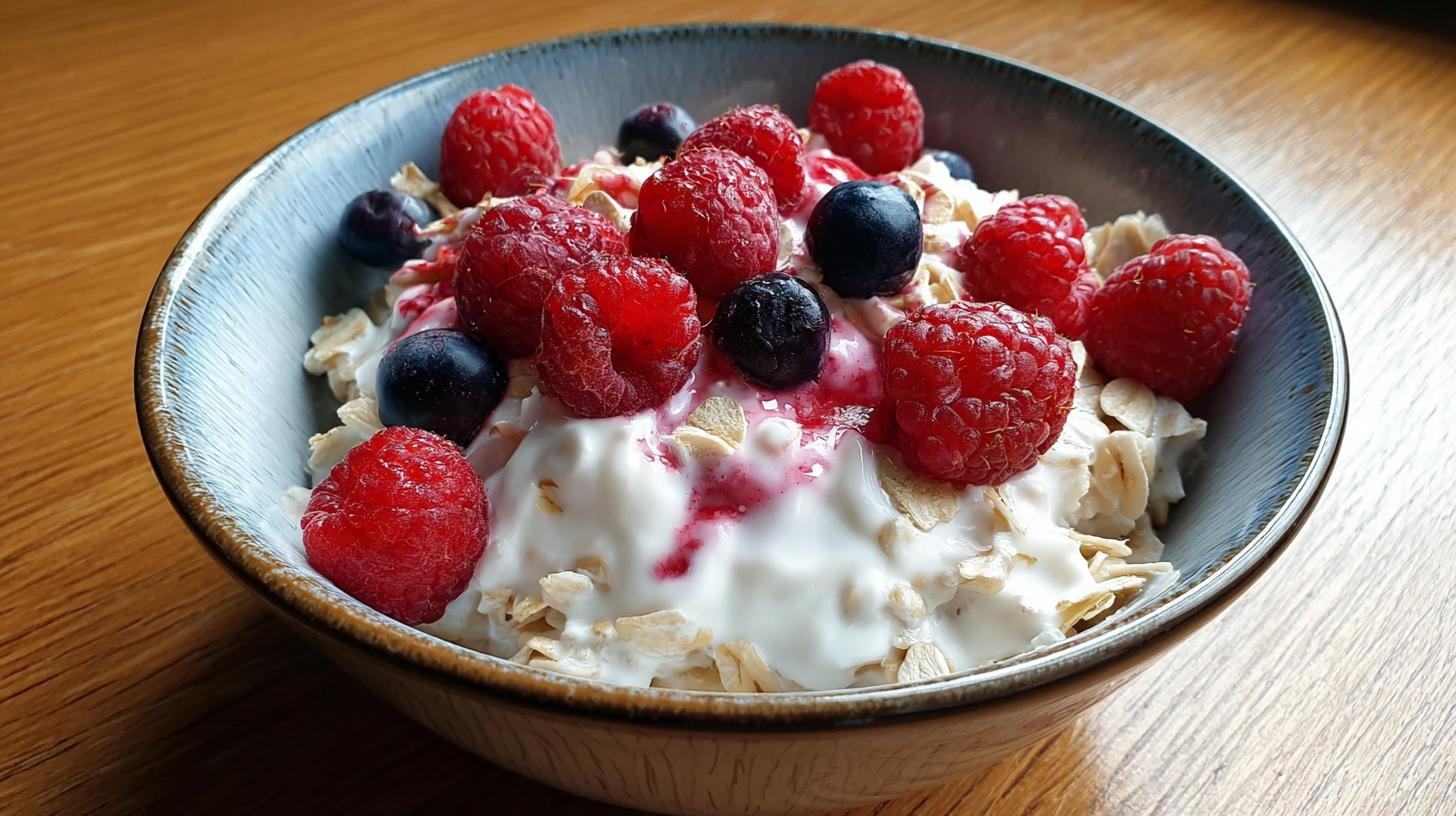 Ovesná kaše s jogurtem zasytí na dlouho