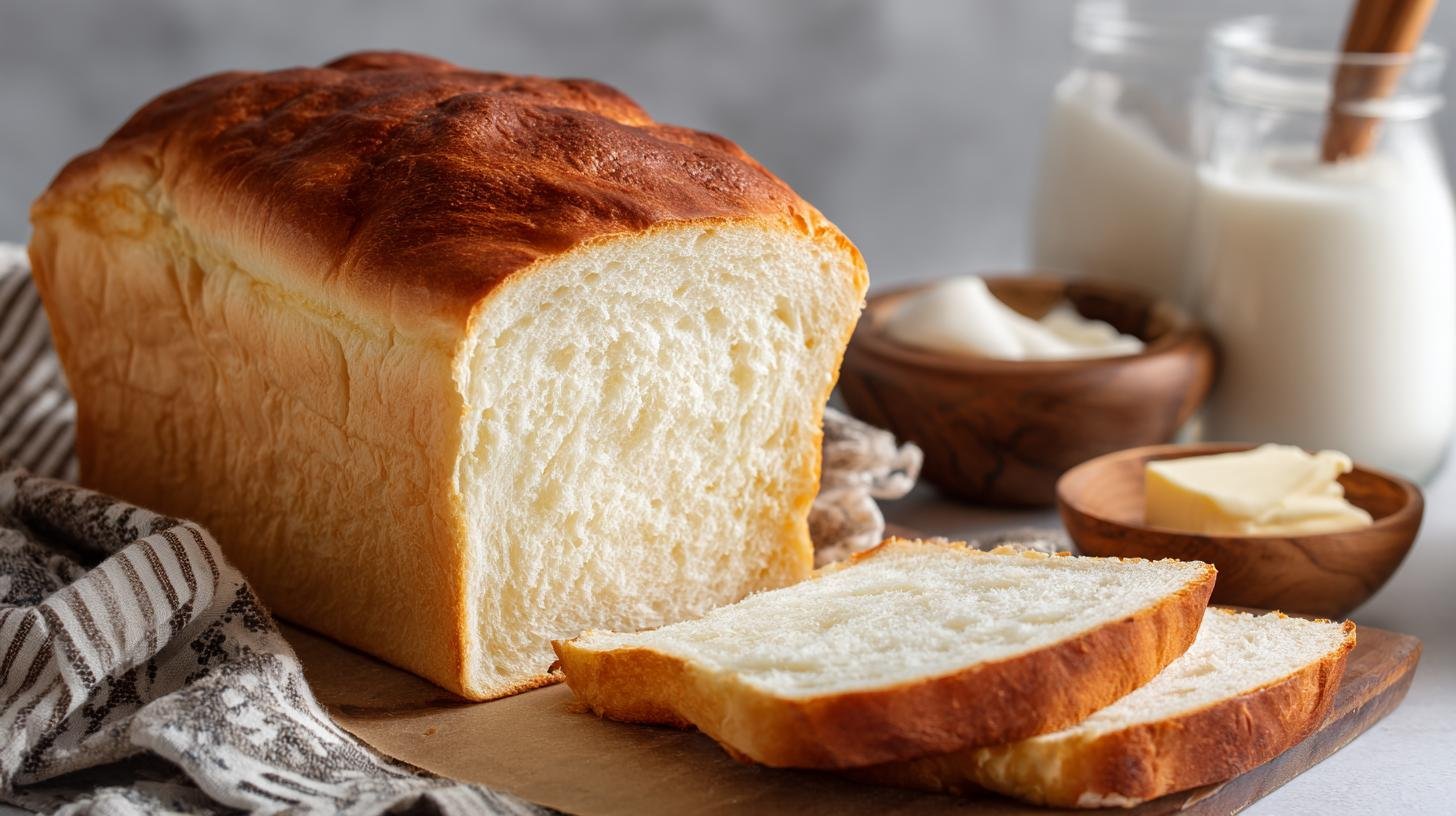 Domácí toastový chléb s mlékem pro měkký střed. Recept v kostce a klíčové kroky