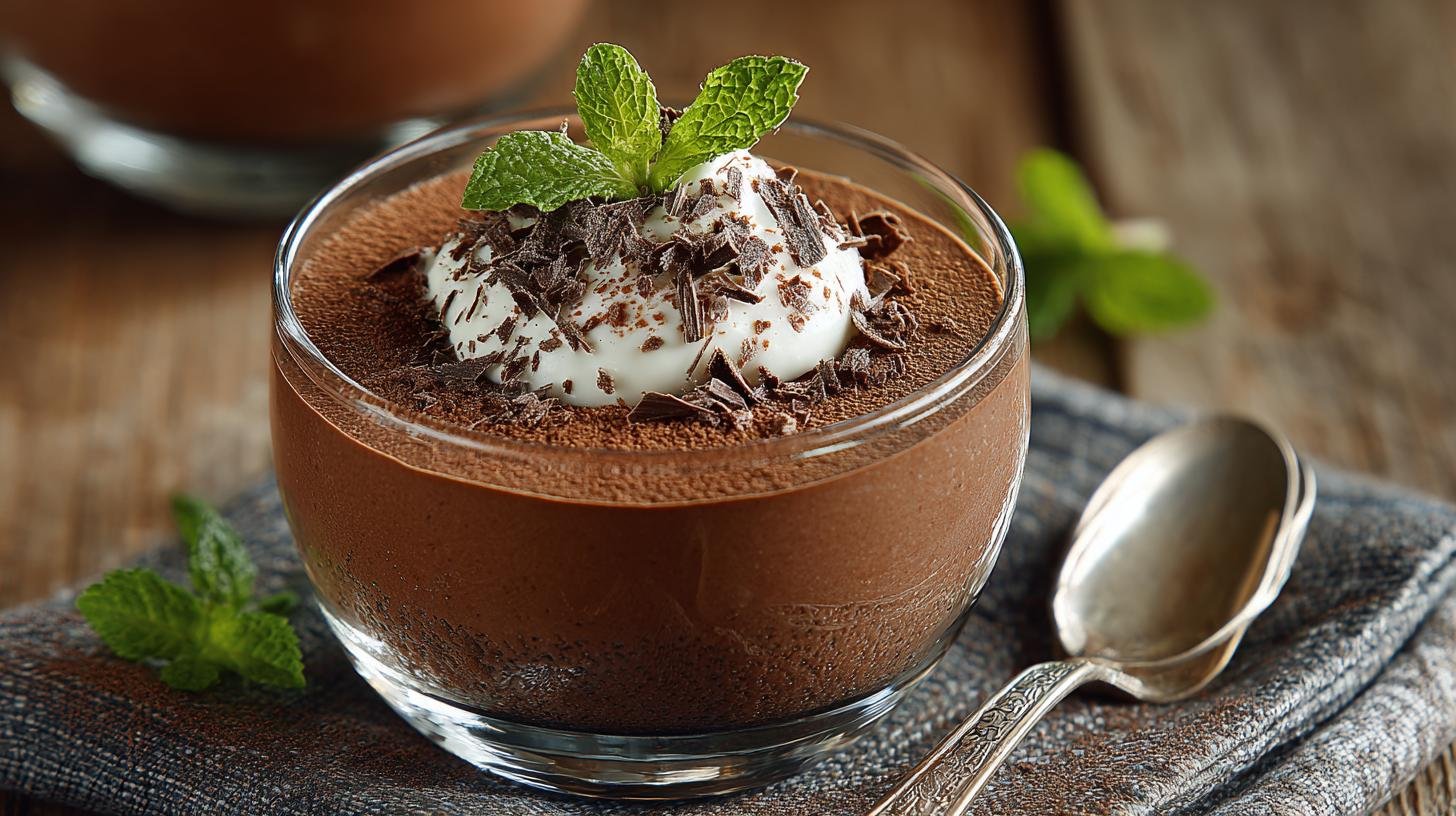 Čokoládový mousse ze smetany vzdušný snadný postup