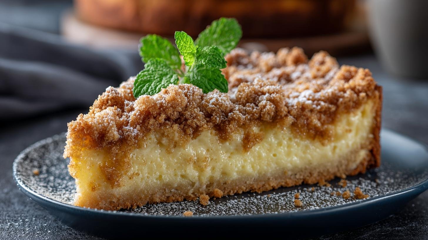 Křehký tvarohový koláč s drobenkou bez stresu. Postup krok za krokem