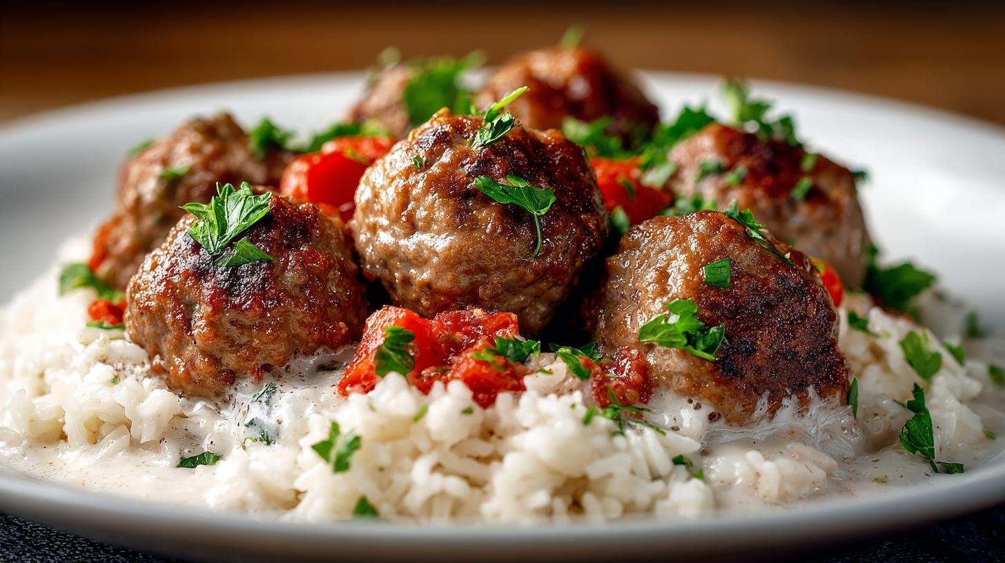 Masové kuličky s rýží šťavnaté bez rozpadání