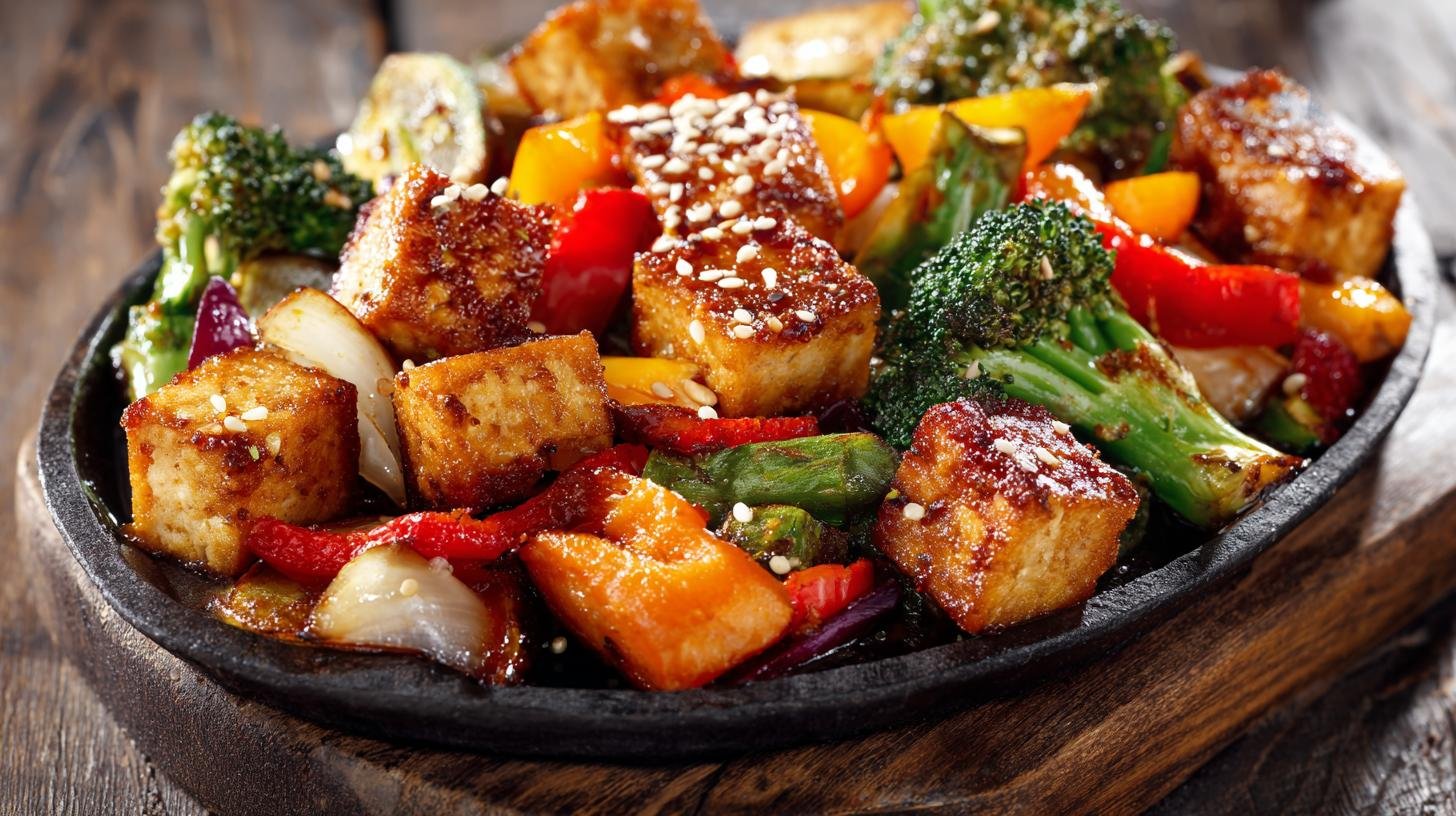 Křupavé pečené tofu se zeleninou jako snadná úsporná varianta. Postup krok za krokem Křupavé pečené tofu se zeleninou jako snadná úsporná varianta. Postup krok za krokem