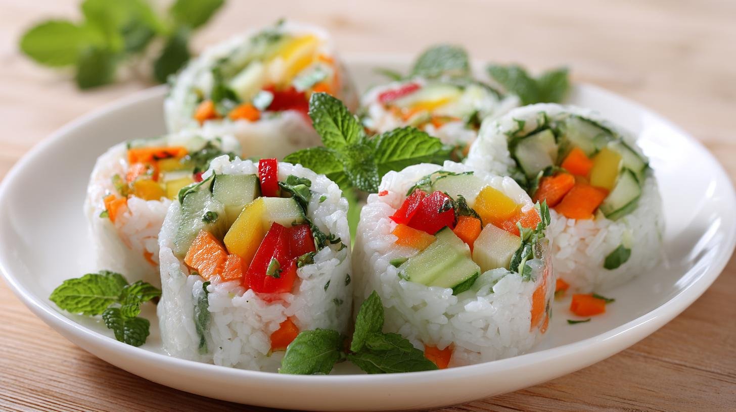 Zeleninové rolky s rýží snadný způsob, jak jíst lehce
