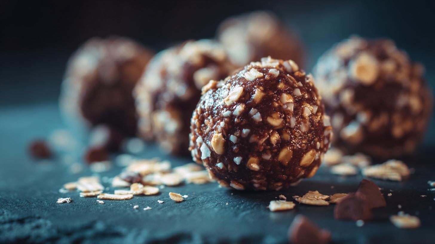 Čokoládové kuličky s ovesnými vločkami a smetanou bez pečení