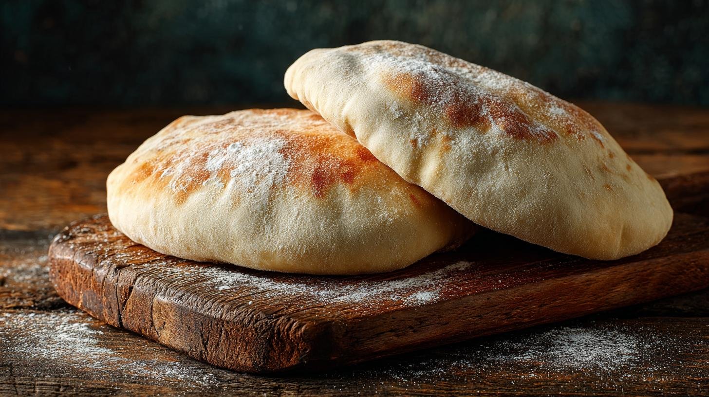 Domácí pita kapsy z mouky měkké a pružné